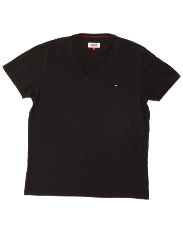 TOMMY HILFIGER T-shirt da uomo grande grande nera