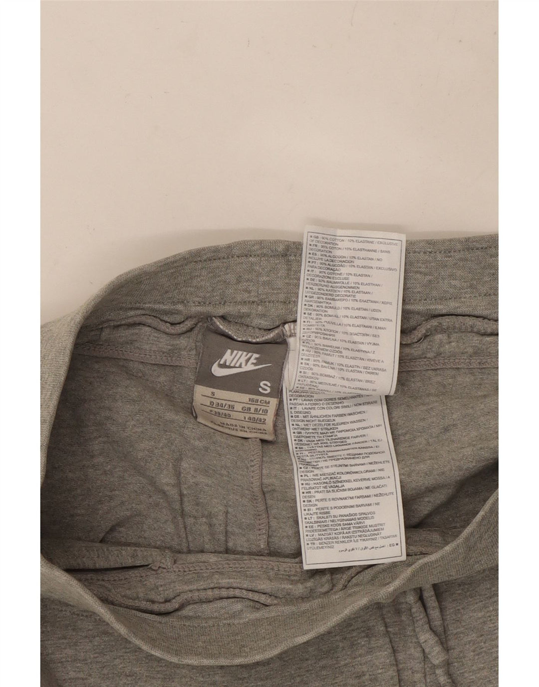 Pantaloncini sportivi da donna NIKE UK 8/10 piccoli cotone grigio