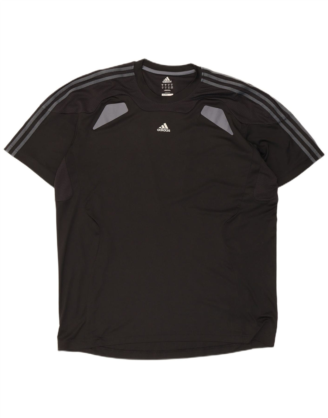 T-shirt Adidas Climacool da uomo Top XL poliestere color block nero