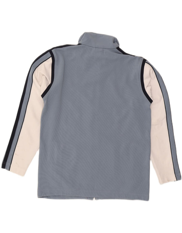 Giacca da tuta da uomo Kappa in poliestere color block blu medio