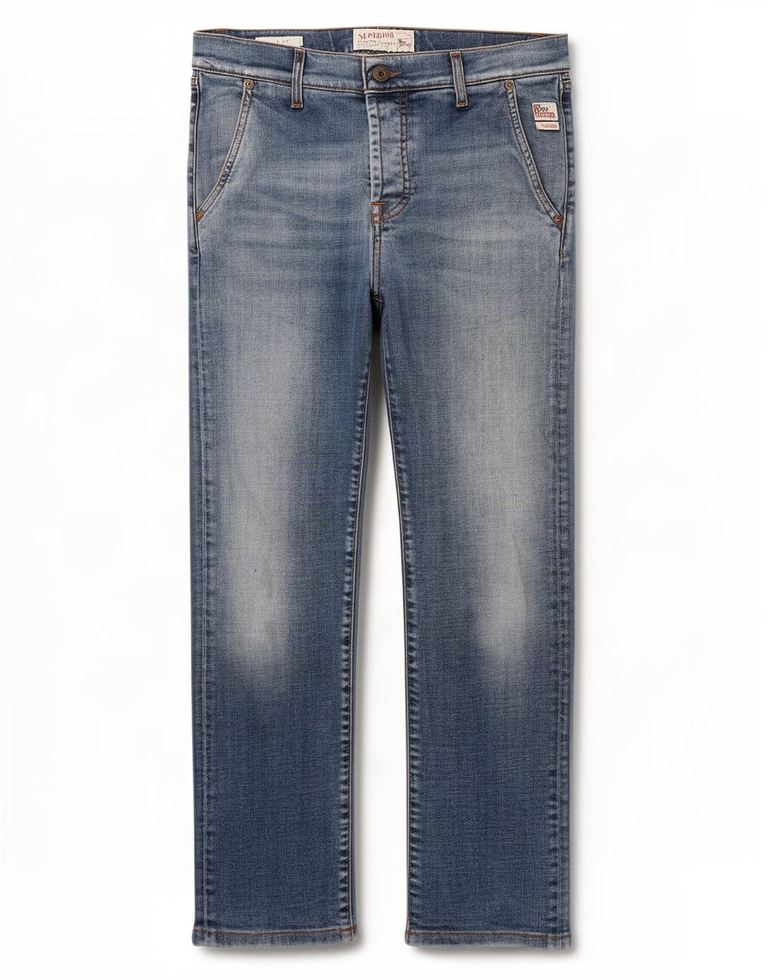 Jeans slim da donna Roy Rogers W31 L26 cotone blu