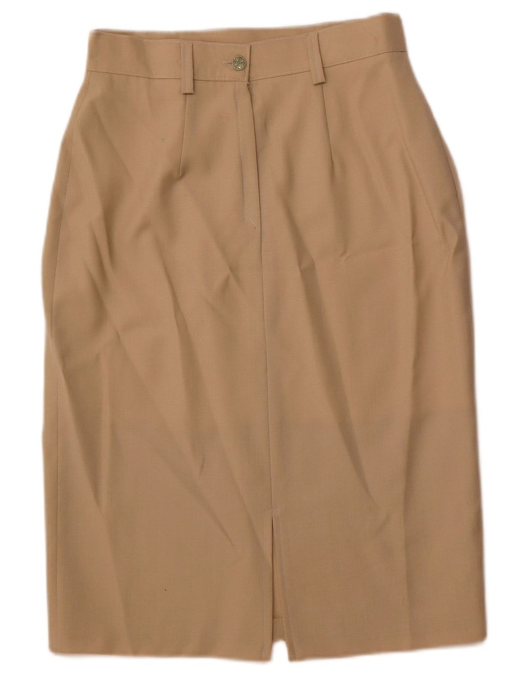 Gonna tubino da donna VINTAGE IT 44 media W28 lana marrone