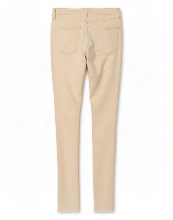 Topshop Jeans skinny effetto consumato Jamie da donna W30 L29 in cotone bianco sporco