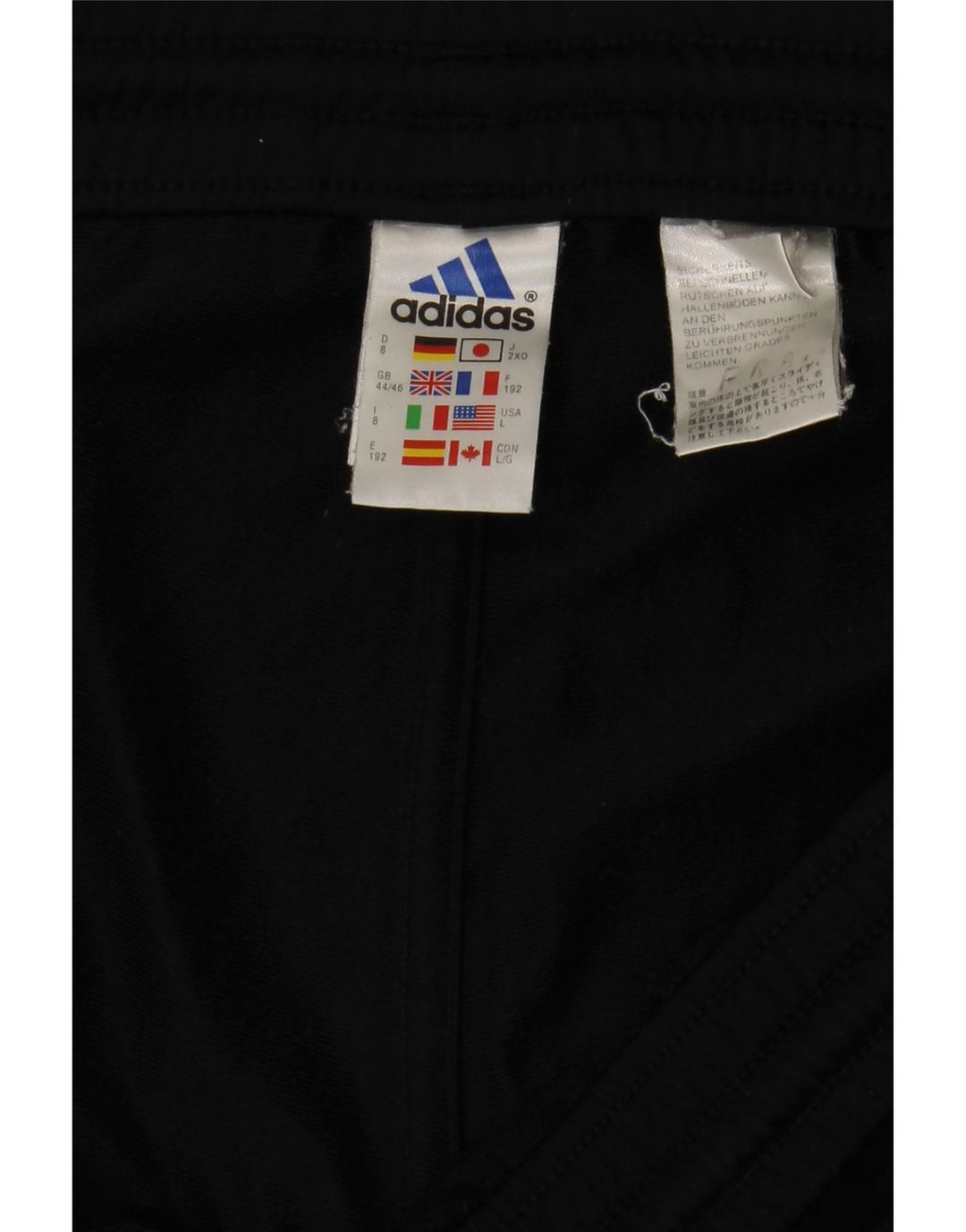 Pantaloni da tuta da uomo Adidas Joggers UK 44/46 Large Nero Poliestere