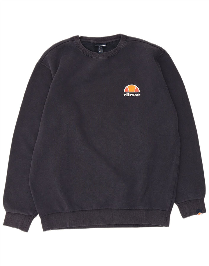 Felpa da uomo Ellesse Maglione grande in cotone blu navy