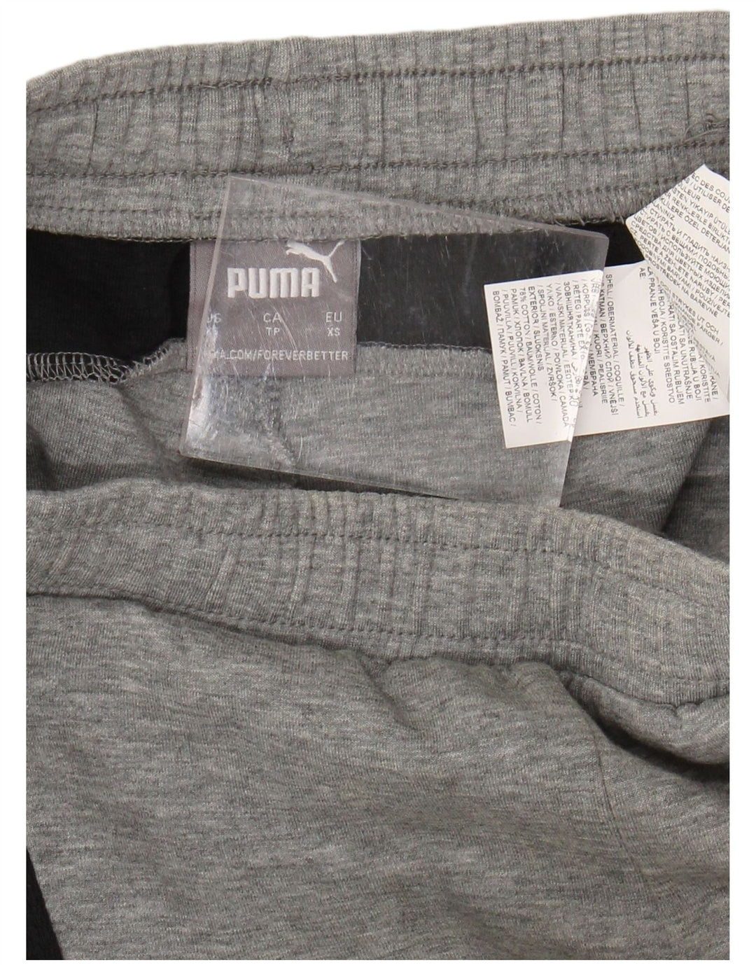 Pantaloni da tuta da uomo PUMA XS in cotone color block grigio