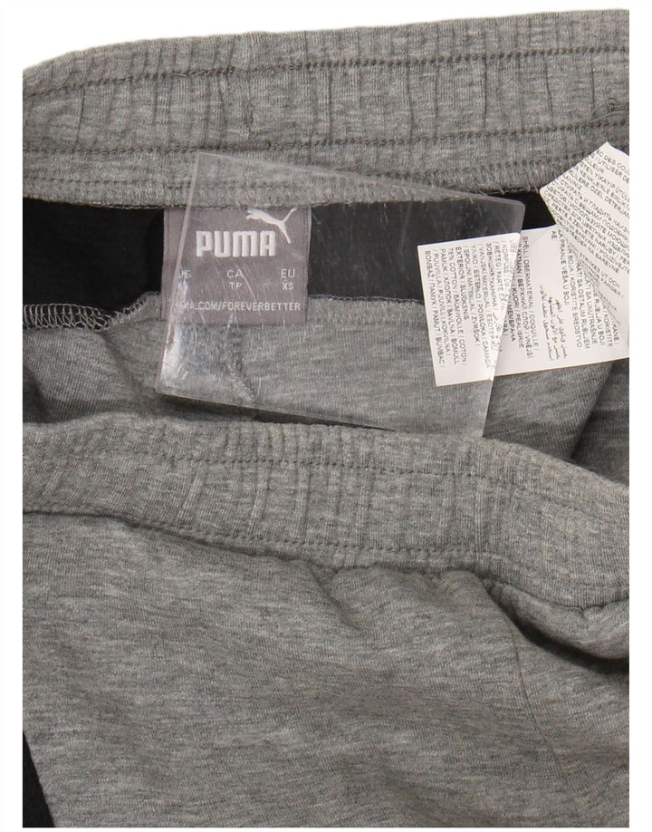 Pantaloni da tuta da uomo PUMA XS in cotone color block grigio