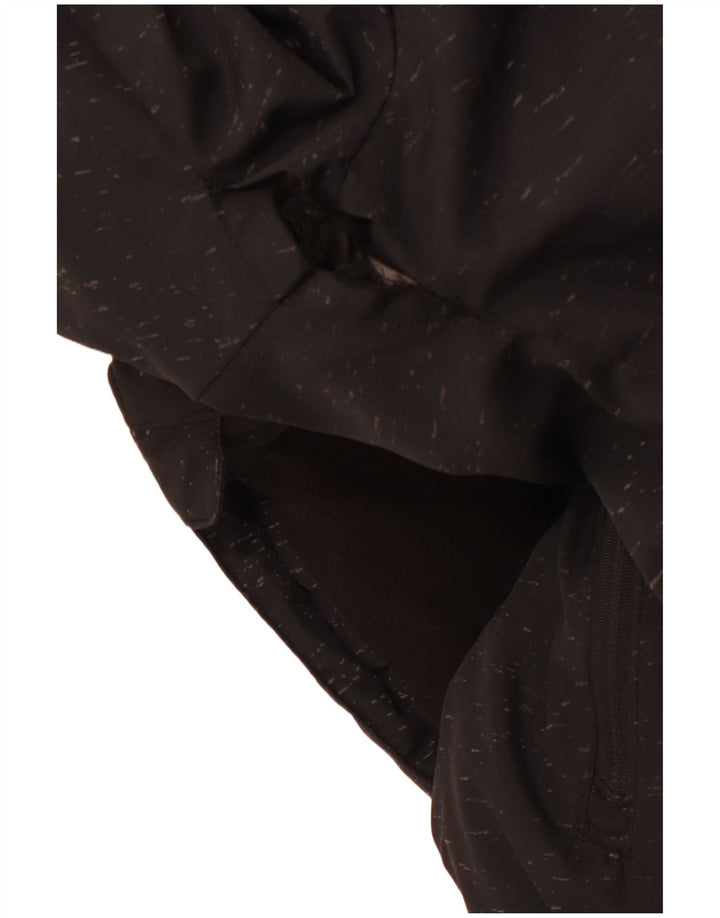 Giacca a vento con cappuccio da uomo ELLESSE UK 34 XS Poliestere chiazzato nero
