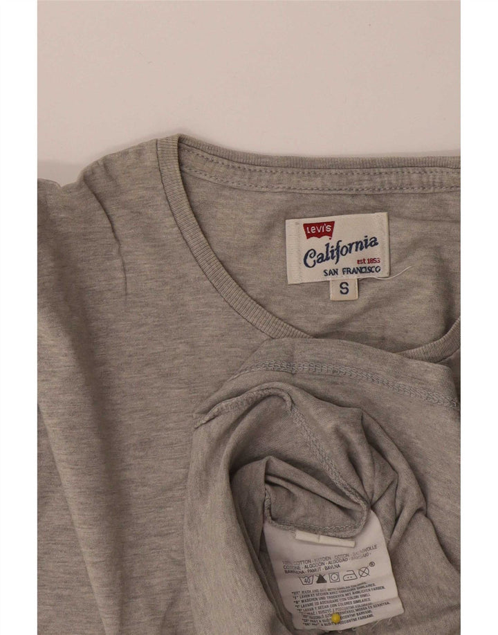 T-shirt da uomo Levi's Top Small in cotone chiazzato grigio