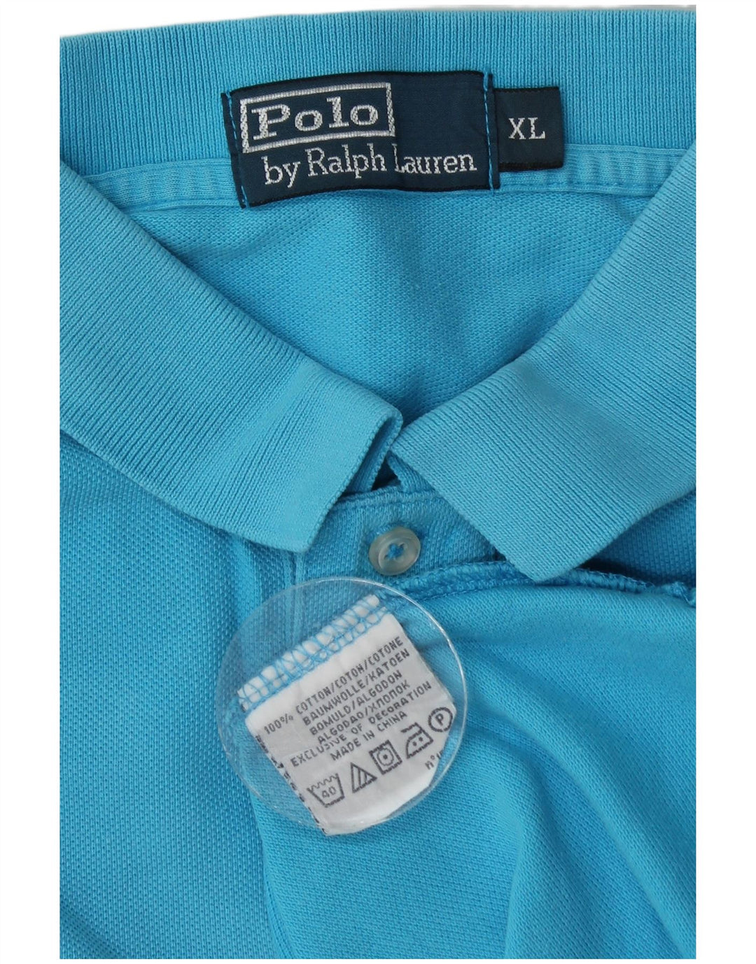 POLO RALPH LAUREN Polo da uomo XL in cotone blu