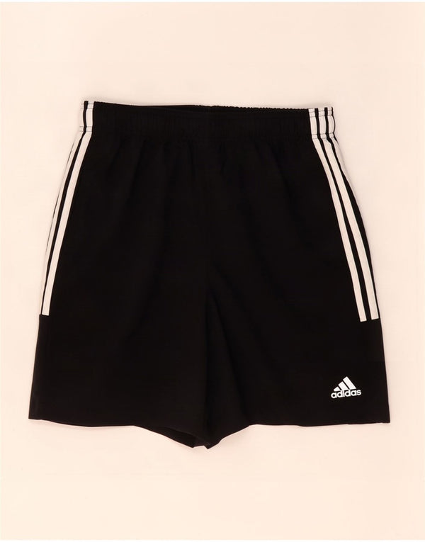 Pantaloncini sportivi Adidas da uomo piccoli in poliestere nero