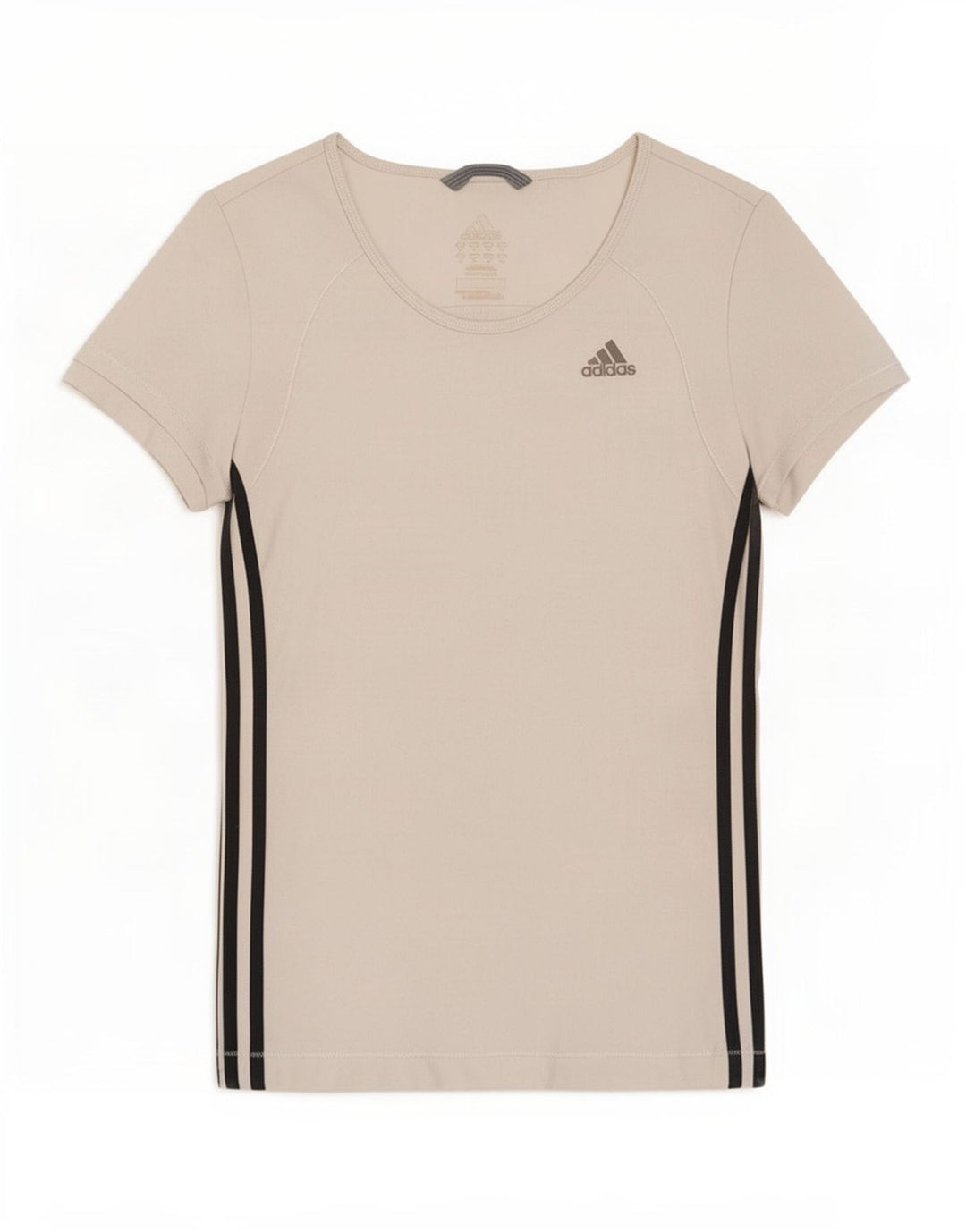 T-shirt Adidas Climalite da donna Top UK 12 poliestere bianco medio