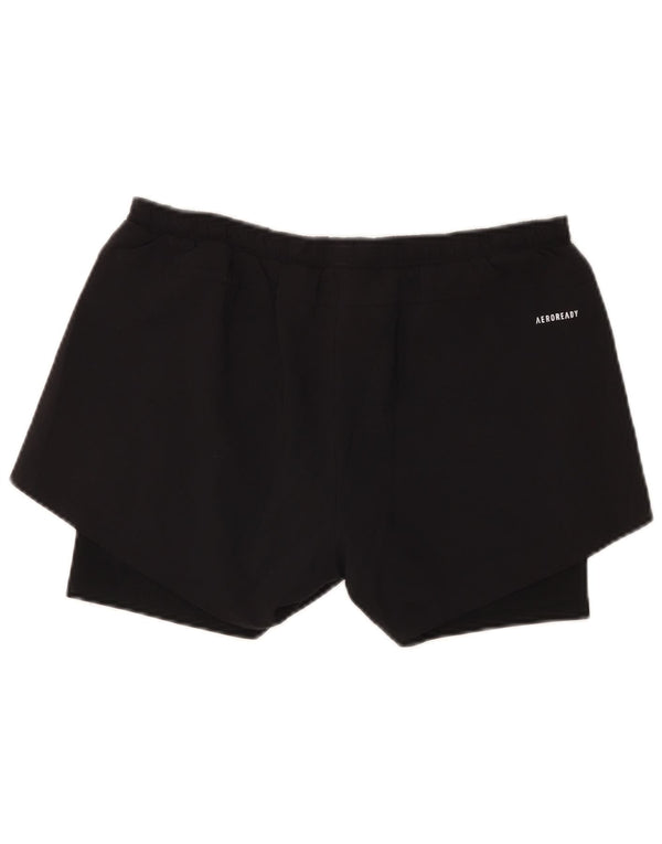 Pantaloncini sportivi Adidas Aeroready da donna UK 8/10 Small Poliestere nero