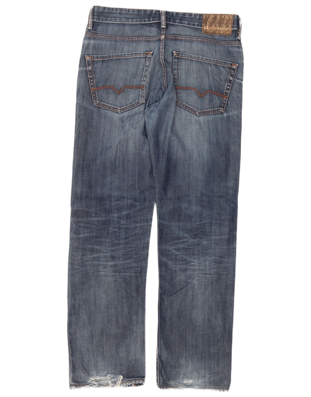 Jeans dritti da uomo Hugo Boss W33 L32 cotone blu