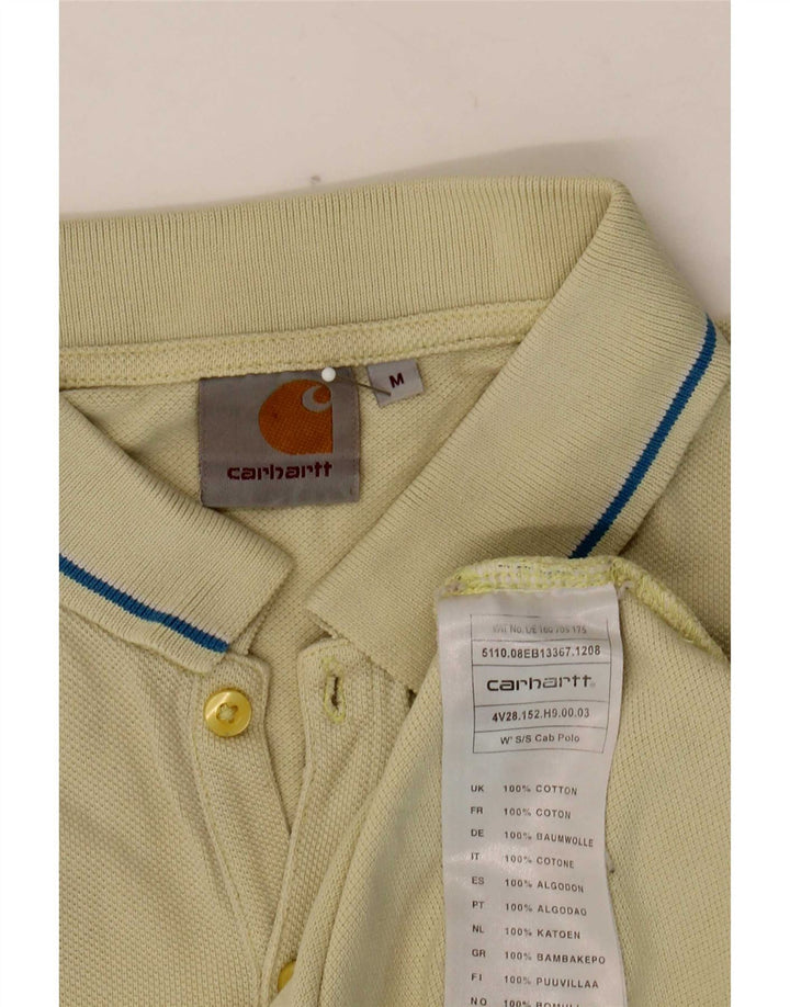 Polo da uomo Carhartt in cotone giallo medio