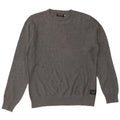 JACK & JONES Maglione maglione girocollo da uomo in cotone grigio medio