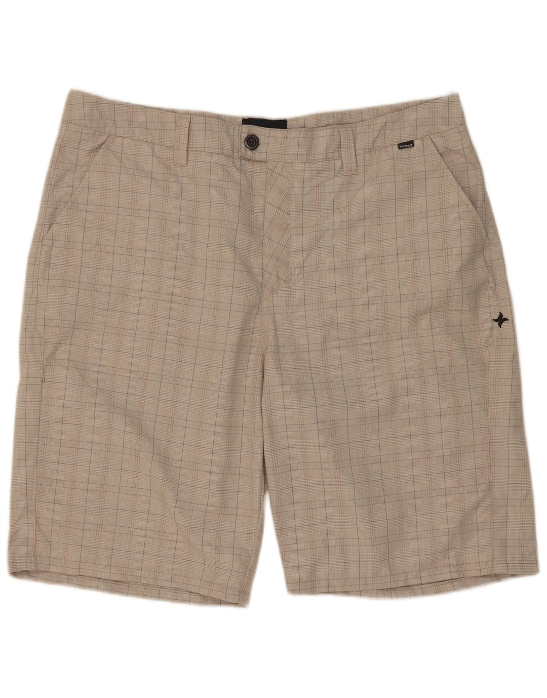 Pantaloncini cargo da uomo Hurley W38 XL Poliestere a quadri grigi