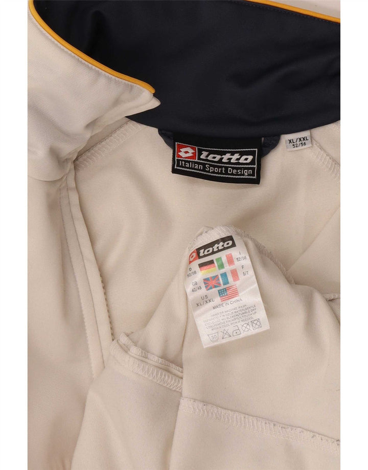 Giacca da tuta da uomo Lotto UK 42/48 Large White Colourblock