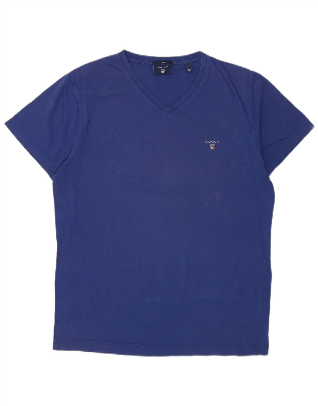 Gant T-shirt da uomo slim fit top grande in cotone blu