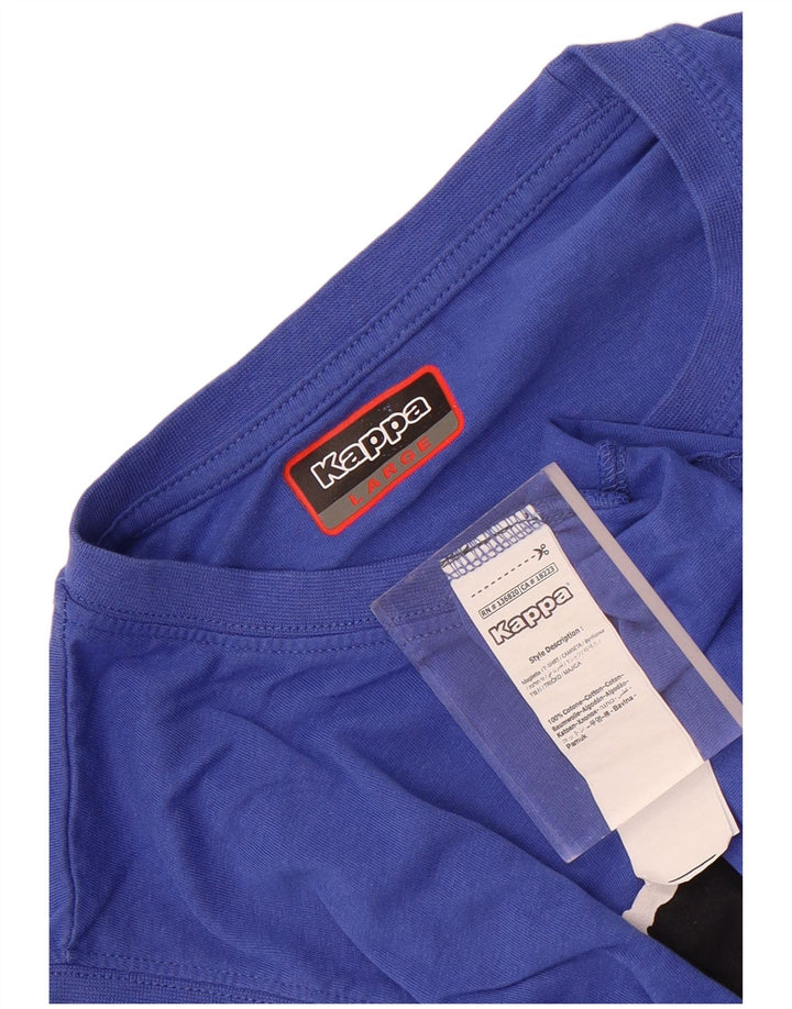 Canotta grafica da donna Kappa UK 16 grande cotone blu