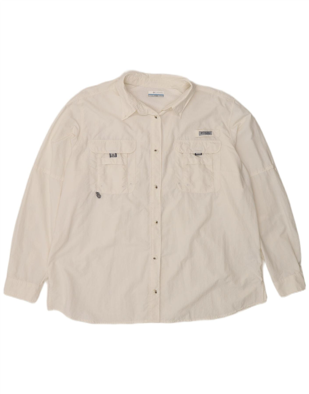 Camicia da viaggio da uomo Columbia 2XL nylon bianco