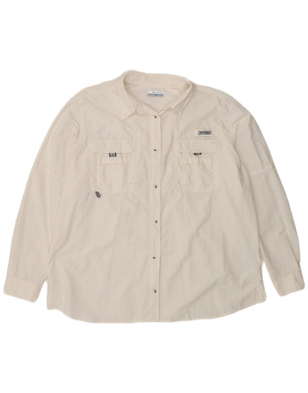 Camicia da viaggio da uomo Columbia 2XL nylon bianco