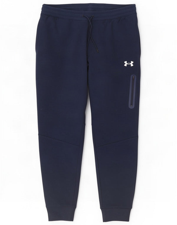 Under Armour Pantaloni da tuta da uomo larghi da jogging XL Blu navy in cotone