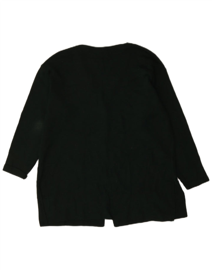 Maglione cardigan oversize da donna Marks & Spencer UK 12 Lana verde medio