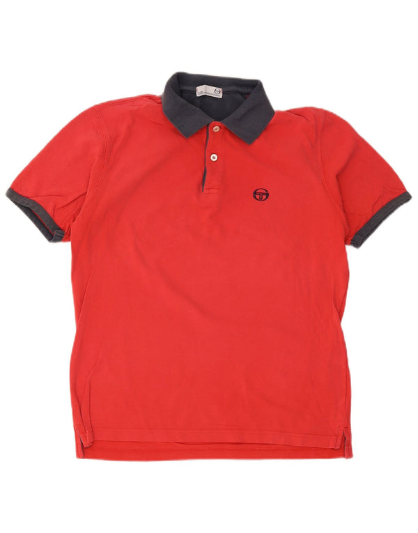 Polo Uomo Sergio Tacchini IT 52 Large Rosso Colorblock Cotone