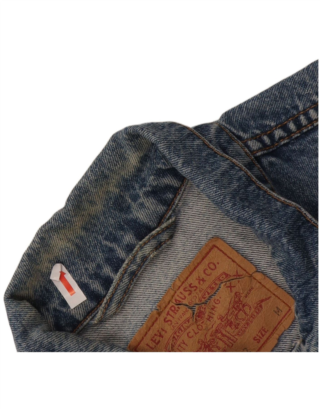 Giacca di jeans da uomo Levi's UK 38 Cotone blu medio