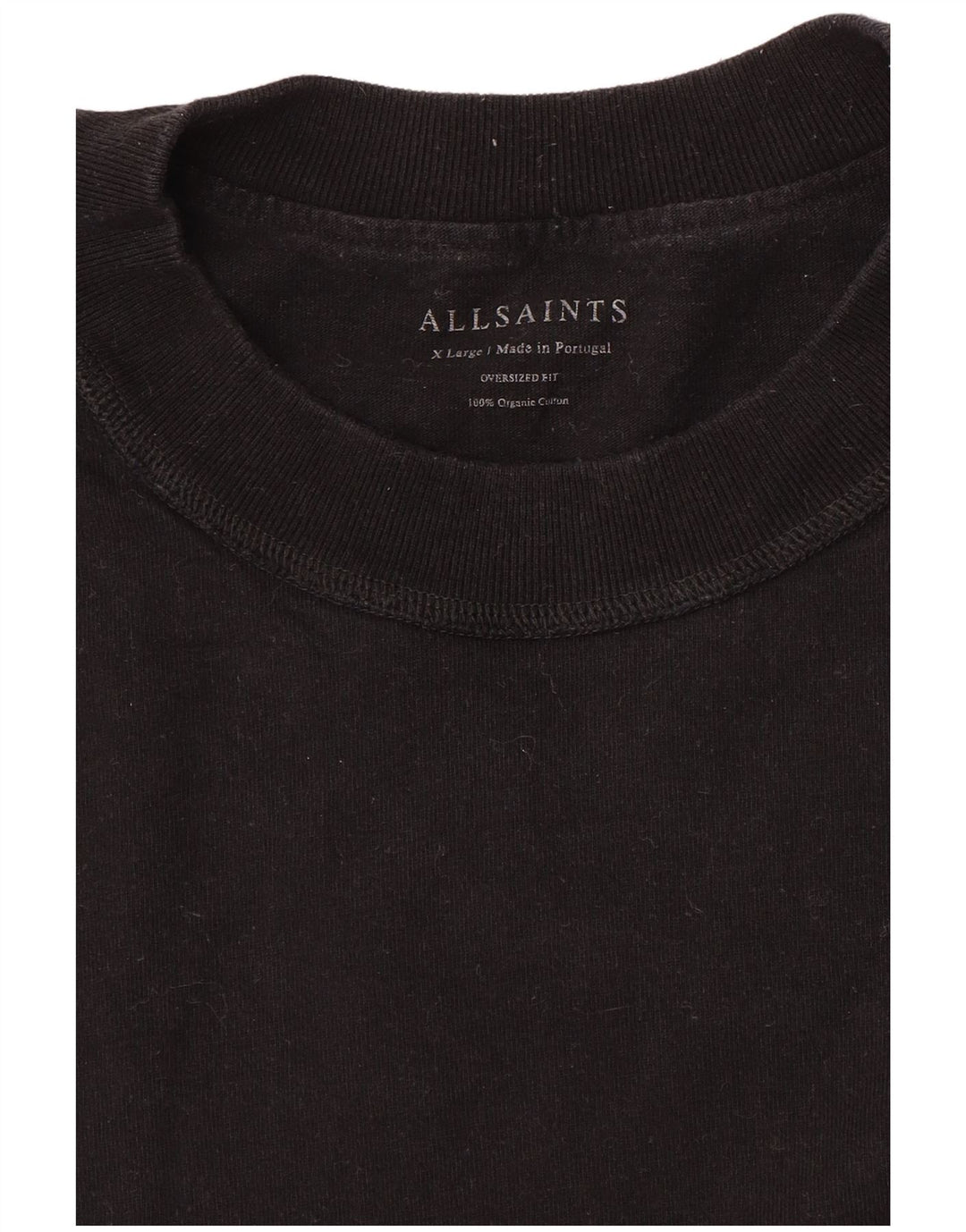Maglietta da uomo All Saints Top XL in cotone nero