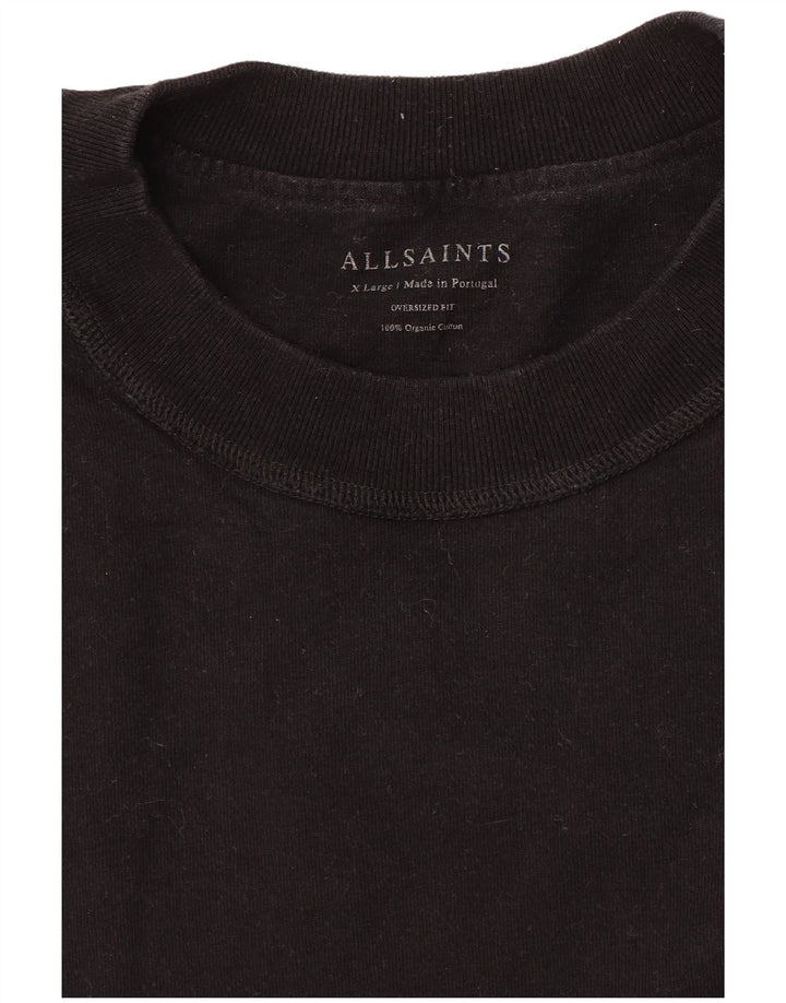 Maglietta da uomo All Saints Top XL in cotone nero