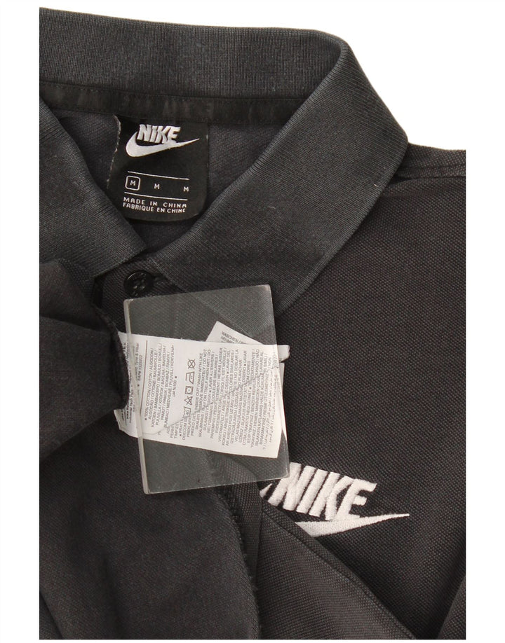 Polo Nike da uomo in cotone nero medio