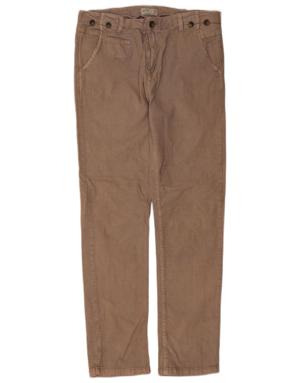 Pantaloni slim in velluto a coste Zara da ragazzo 13-14 anni W32 L29 Beige