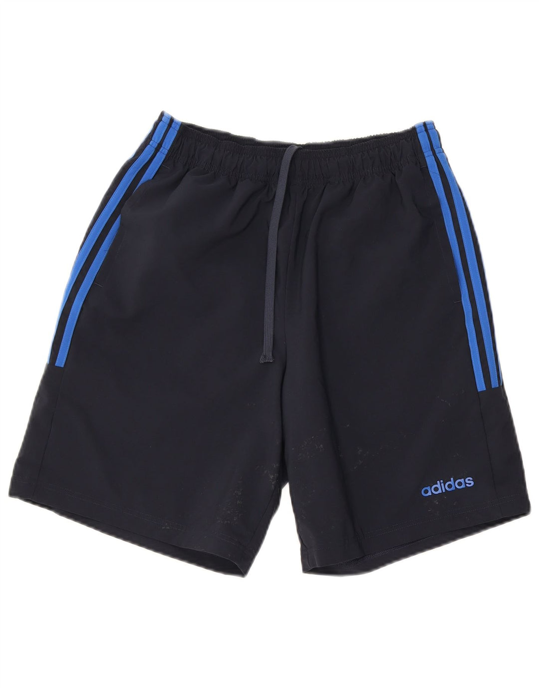 Pantaloncini sportivi da uomo Adidas medi in poliestere blu navy