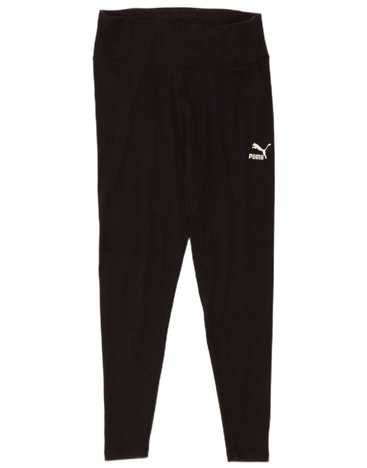 Leggings Puma da donna UK 14 grandi in cotone nero
