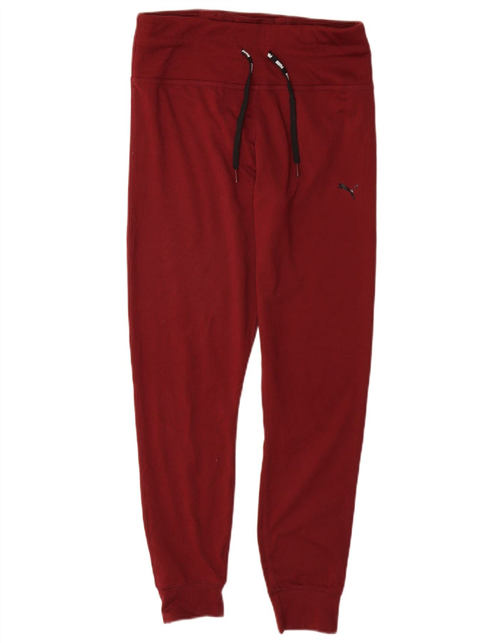 Pantaloni da tuta da donna PUMA Joggers UK 12 Medium Maroon Poliestere