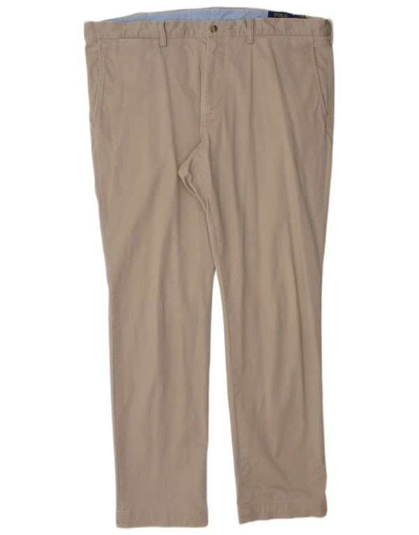 Pantaloni chino slim fit da uomo Polo Ralph Lauren W38 L32 in cotone beige