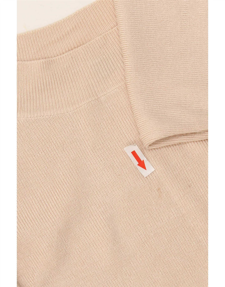 Top corto da donna Oasis manica 3/4 UK 12 Viscosa beige medio