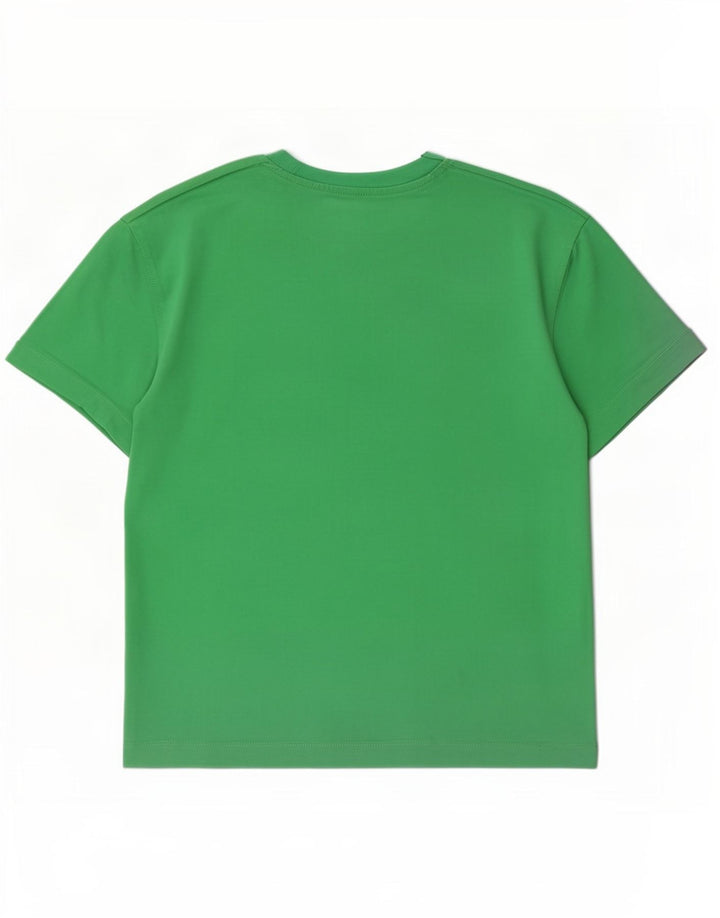 T-shirt Zara da uomo Top in cotone verde medio