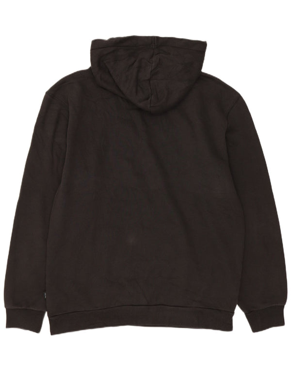 Felpa con cappuccio grafica da uomo Puma, cotone nero medio