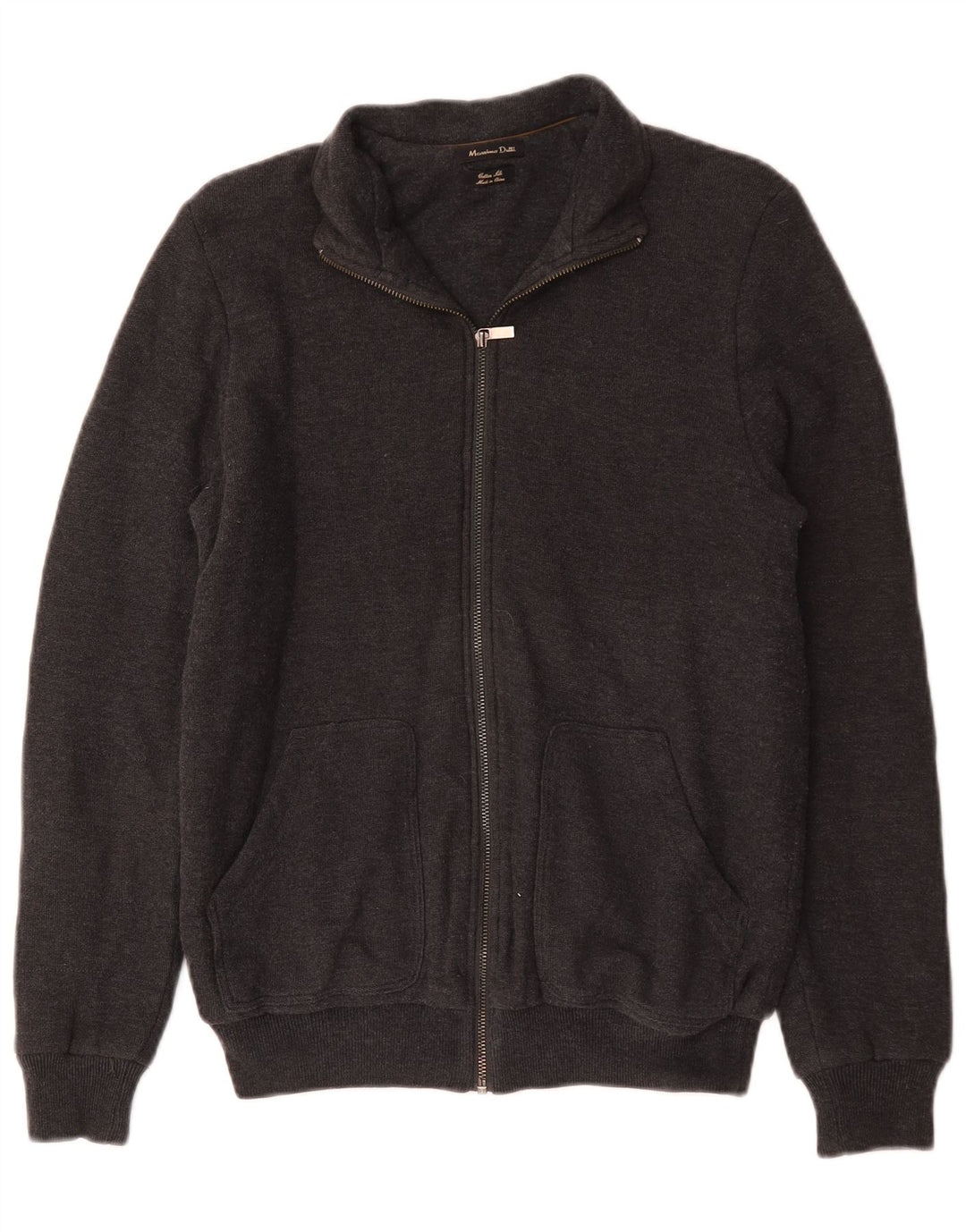 Giacca da tuta da uomo Massimo Dutti in cotone grigio medio