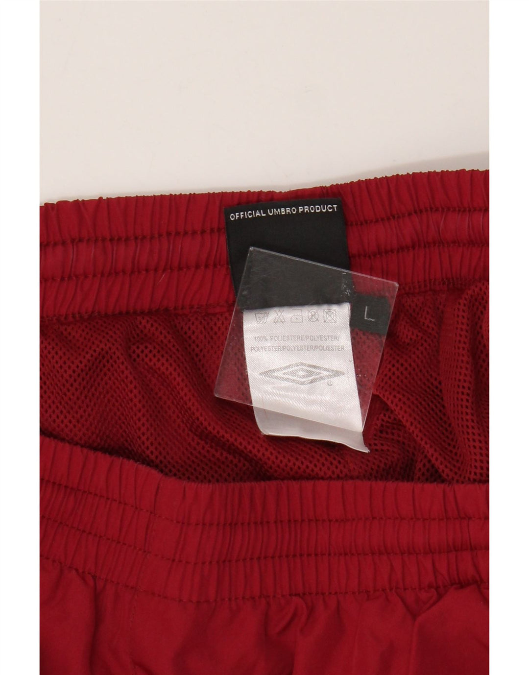 Umbro Pantaloni da tuta da uomo Joggers Large Rosso Colourblock Poliestere