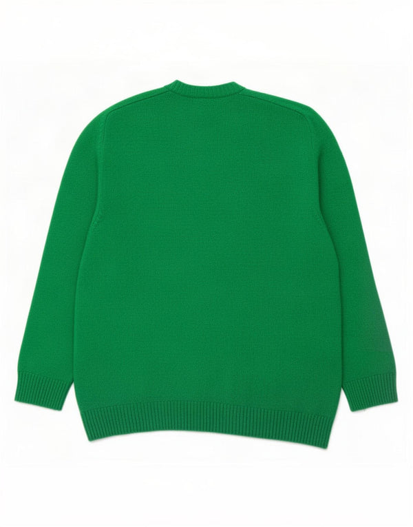 Maglione maglione girocollo da uomo Zara XL verde acrilico