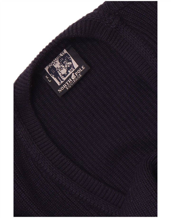 Maglione cardigan da uomo North Pole XL blu navy