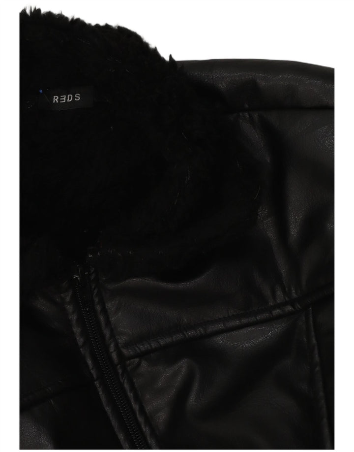 Giubbotto in shearling da donna REDS UK 12 medio nero