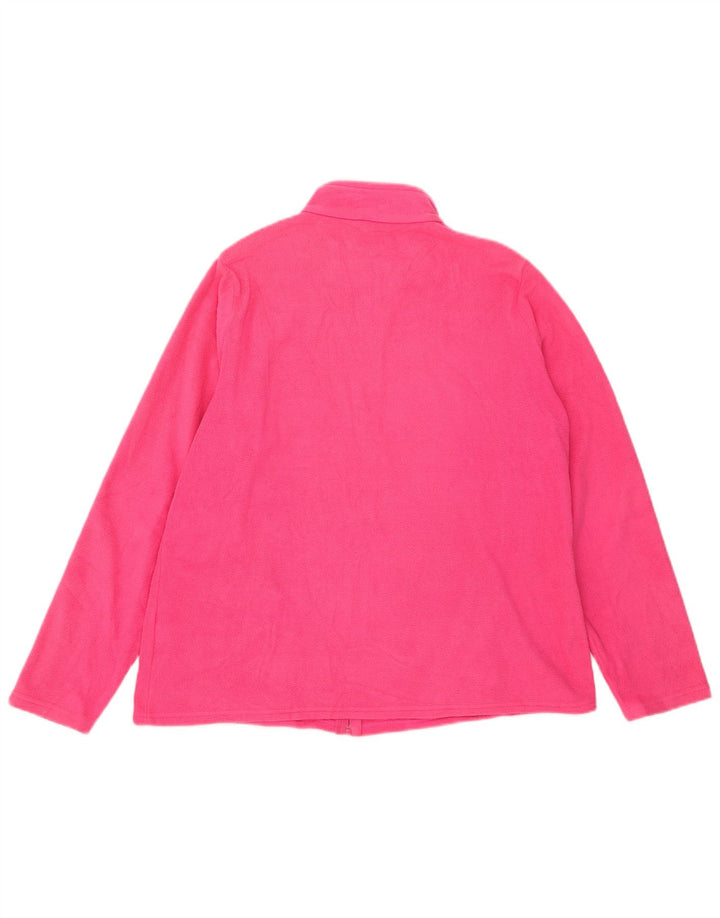 Giacca in pile da donna Marks & Spencer UK 20 2XL poliestere rosa