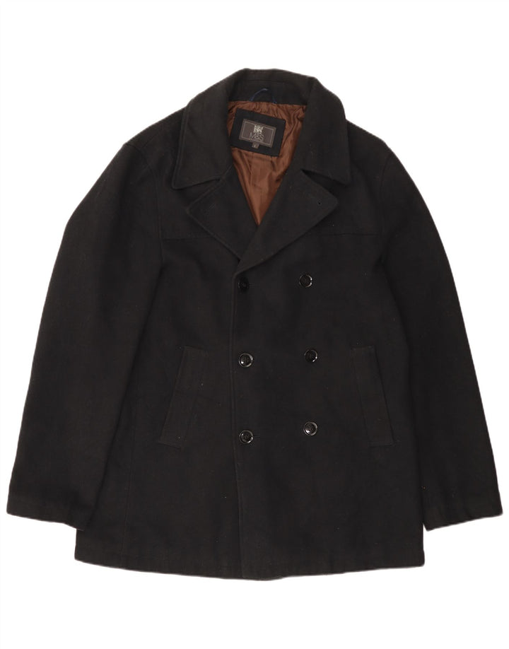 Cappotto da marinaio da uomo Marks & Spencer UK 40 grande poliestere nero