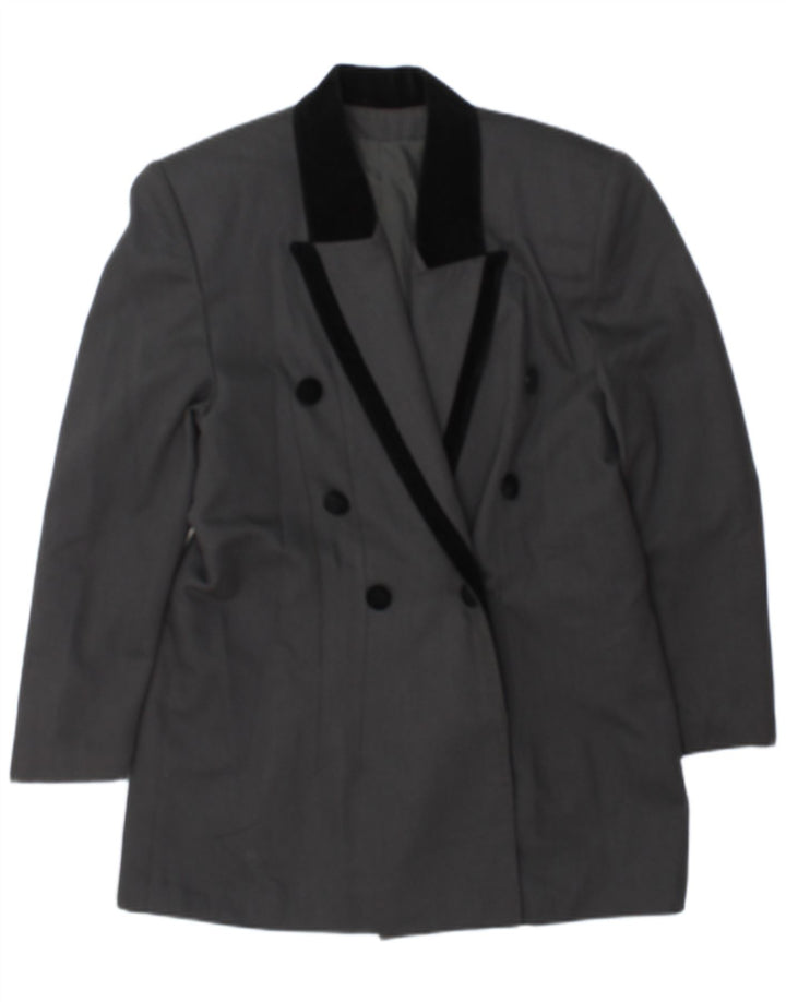 Giacca blazer doppiopetto da donna MISS H UK 14 Colorblock grigio medio