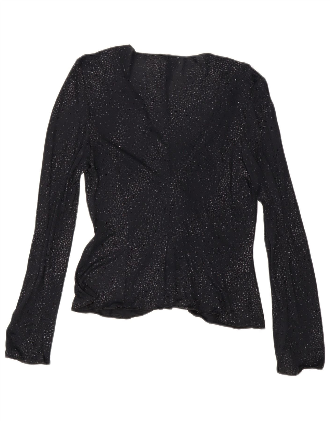 Camicetta a maniche lunghe da donna Armani IT 44 medio nero maculato